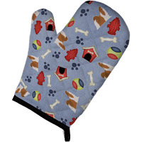 "Caroline's Treasures BB3946OVMT Shih Tzu Dog House Collection Oven Mitt, 12"" by 8.5"", Multicolor"