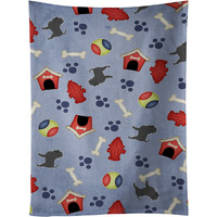 "Caroline's Treasures BB3948KTWL Affenpinscher Dog House Collection Kitchen Towel, 25"" x 15"", Multicolor"