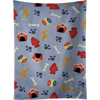 "Caroline's Treasures BB3952KTWL Shar Pei Dog House Collection Kitchen Towel, 25"" x 15"", Multicolor"