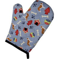 "Caroline's Treasures BB3976OVMT Saint Bernard Dog House Collection Oven Mitt, 12"" by 8.5"", Multicolor"