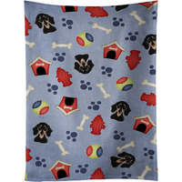 "Caroline's Treasures BB3994KTWL Smooth Black and Tan Dachshund Kitchen Towel, 25"" x 15"", Multicolor"