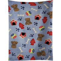 "Caroline's Treasures BB4013KTWL Dog House Chocolate Labrador Kitchen Towel, 25"" x 15"", Multicolor"
