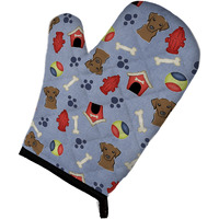 "Caroline's Treasures BB4013OVMT Dog House Collection Chocolate Labrador Oven Mitt, 12"" by 8.5"", Multicolor"