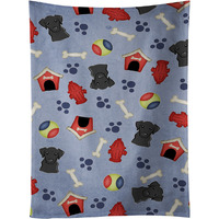 "Caroline's Treasures BB4014KTWL Dog House Collection Black Labrador Kitchen Towel, 25"" x 15"", Multicolor"