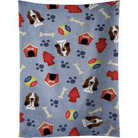"Caroline's Treasures BB4022KTWL Dog House Collection Basset Hound Kitchen Towel, 25"" x 15"", Multicolor"