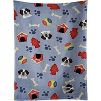"Caroline's Treasures BB4025KTWL Dog House Collection Saint Bernard Kitchen Towel, 25"" x 15"", Multicolor"