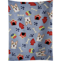 "Caroline's Treasures BB4032KTWL Dog House Collection Sable Corgi Kitchen Towel, 25"" x 15"", Multicolor"