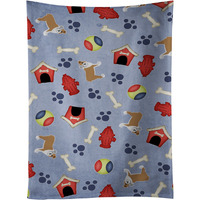 "Caroline's Treasures BB4055KTWL Dog House Collection English Bulldog Kitchen Towel, 25"" x 15"", Multicolor"