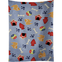 "Caroline's Treasures BB4110KTWL Dog House Collection Red Pomeranian Kitchen Towel, 25"" x 15"", Multicolor"