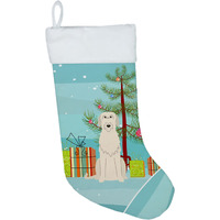 "Caroline's Treasures Merry Christmas Tree Irish Wolfhound Stocking, Large, Multicolor"