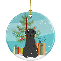 Caroline's Treasures Merry Christmas Tree Giant Schnauzer Ceramic Ornament
