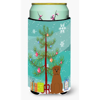 "Caroline's Treasures Merry Christmas Tree Dogue De Bourdeaux Tall Boy Beverage Insulator Hugger BB4198TBC, Multicolor"