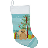 "Caroline's Treasures Christmas Pekingnese Fawn Sable Stocking, Large, Multicolor"