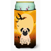 "Caroline's Treasures Halloween Pug Fawn Tall Boy Beverage Insulator Hugger BB4274TBC, Multicolor"