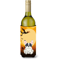 "Caroline's Treasures BB4277LITERK Halloween French Bulldog Piebald Wine Bottle Beverage Insulator Hugger, 750ml, Multicolor"