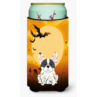 "Caroline's Treasures Halloween French Bulldog Piebald Tall Boy Beverage Insulator Hugger BB4277TBC, Multicolor"