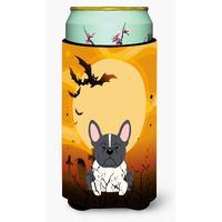 "Caroline's Treasures Halloween French Bulldog black White Tall Boy Beverage Insulator Hugger BB4278TBC, Multicolor"