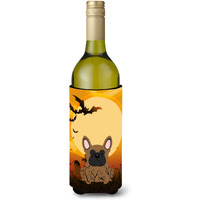 "Caroline's Treasures BB4279LITERK Halloween French Bulldog Brown Wine Bottle Beverage Insulator Hugger, 750ml, Multicolor"