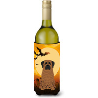 "Caroline's Treasures BB4281LITERK Halloween Mastiff Brindle Wine Bottle Beverage Insulator Hugger, 750ml, Multicolor"
