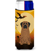 "Caroline's Treasures BB4281MUK Halloween Mastiff Brindle Michelob Ultra Hugger for Slim Cans, Multicolor"