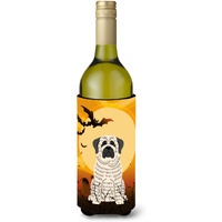 "Caroline's Treasures BB4282LITERK Halloween Mastiff Brindle White Wine Bottle Beverage Insulator Hugger, 750ml, Multicolor"
