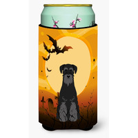 "Caroline's Treasures Halloween Standard Schnauzer black Tall Boy Beverage Insulator Hugger BB4298TBC, Multicolor"