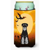 "Caroline's Treasures Halloween Standard Schnauzer black Grey Tall Boy Beverage Insulator Hugger BB4300TBC, Multicolor"
