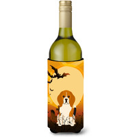 "Caroline's Treasures BB4306LITERK Halloween Beagle Tricolor Wine Bottle Beverage Insulator Hugger, 750ml, Multicolor"