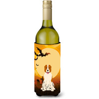 "Caroline's Treasures BB4315LITERK Halloween Central Asian Shepherd Dog Wine Bottle Beverage Insulator Hugger, 750ml, Multicolor"