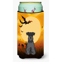 "Caroline's Treasures Halloween Miniature Schanuzer black Tall Boy Beverage Insulator Hugger BB4317TBC, Multicolor"