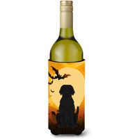 "Caroline's Treasures BB4323LITERK Halloween Black Labrador Wine Bottle Beverage Insulator Hugger, 750ml, Multicolor"