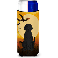 "Caroline's Treasures BB4323MUK Halloween Black Labrador Michelob Ultra Hugger for Slim Cans, Multicolor"