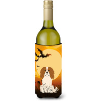 "Caroline's Treasures BB4324LITERK Halloween Cavalier Spaniel Wine Bottle Beverage Insulator Hugger, 750ml, Multicolor"