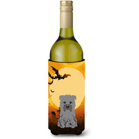 "Caroline's Treasures BB4325LITERK Halloween Glen of Imal Grey Wine Bottle Beverage Insulator Hugger, 750ml, Multicolor"