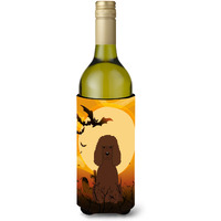 "Caroline's Treasures BB4329LITERK Halloween Irish Water Spaniel Wine Bottle Beverage Insulator Hugger, 750ml, Multicolor"