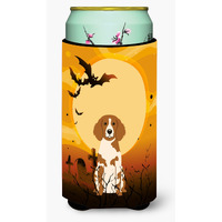 "Caroline's Treasures Halloween Brittany Spaniel Tall Boy Beverage Insulator Hugger BB4338TBC, Multicolor"
