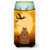 "Caroline's Treasures Halloween Shih Tzu Silver Chocolate Tall Boy Beverage Insulator Hugger BB4352TBC, Multicolor"