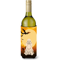 "Caroline's Treasures BB4360LITERK Halloween Cocker Spaniel Buff Wine Bottle Beverage Insulator Hugger, 750ml, Multicolor"