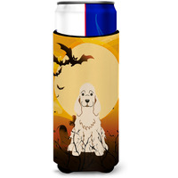 "Caroline's Treasures BB4360MUK Halloween Cocker Spaniel Buff Michelob Ultra Hugger for Slim Cans, Multicolor"