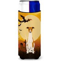 "Caroline's Treasures BB4365MUK Halloween Whippet Michelob Ultra Hugger for Slim Cans, Multicolor"
