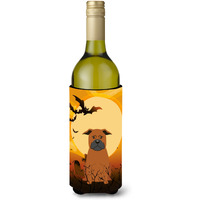 "Caroline's Treasures BB4377LITERK Halloween Chinese Chongqing Dog Wine Bottle Beverage Insulator Hugger, 750ml, Multicolor"