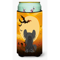 "Caroline's Treasures Halloween Chinese Crested black Tall Boy Beverage Insulator Hugger BB4378TBC, Multicolor"