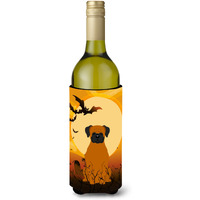 "Caroline's Treasures BB4381LITERK Halloween Fawn Boxer Wine Bottle Beverage Insulator Hugger, 750ml, Multicolor"
