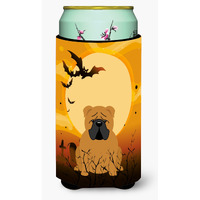 "Caroline's Treasures Halloween English Bulldog Red Tall Boy Beverage Insulator Hugger BB4388TBC, Multicolor"