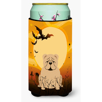 "Caroline's Treasures Halloween English Bulldog Fawn Tall Boy Beverage Insulator Hugger BB4390TBC, Multicolor"
