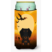 "Caroline's Treasures Halloween Wire Haired Dachshund black Tan Tall Boy Beverage Insulator Hugger BB4393TBC, Multicolor"