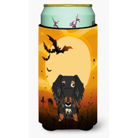 "Caroline's Treasures Halloween Wire Haired Dachshund Dapple Tall Boy Beverage Insulator Hugger BB4394TBC, Multicolor"