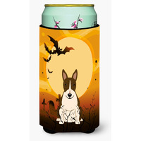 "Caroline's Treasures Halloween Bull Terrier Dark Brindle Tall Boy Beverage Insulator Hugger BB4402TBC, Multicolor"