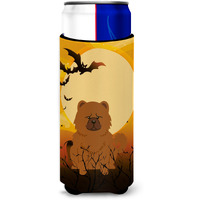 "Caroline's Treasures BB4408MUK Halloween Chow Chow Red Michelob Ultra Hugger for Slim Cans, Multicolor"