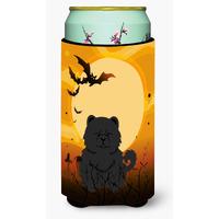 "Caroline's Treasures Halloween Chow black Tall Boy Beverage Insulator Hugger BB4409TBC, Multicolor"